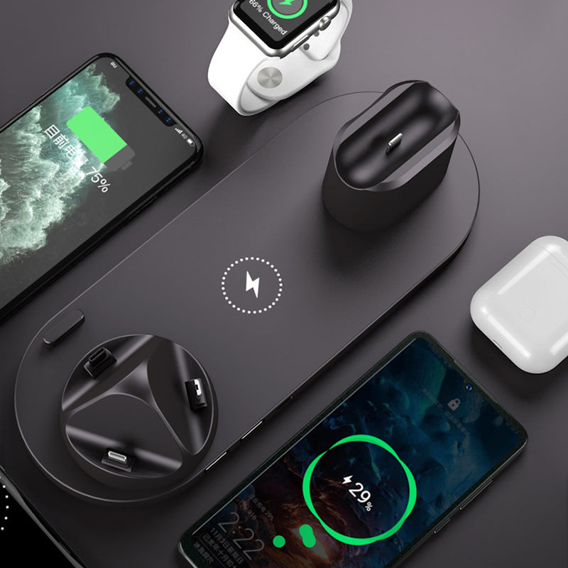 Wireless Charger For IPhone Fast Charger For Phone Fast Charging Pad For Phone Watch 6 In 1 Charging Dock Station-2