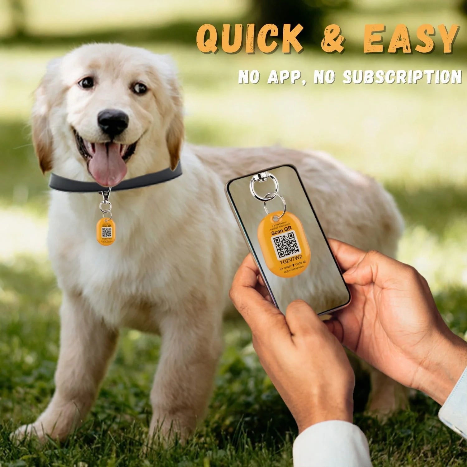 Genie Pet Tag Oval-1