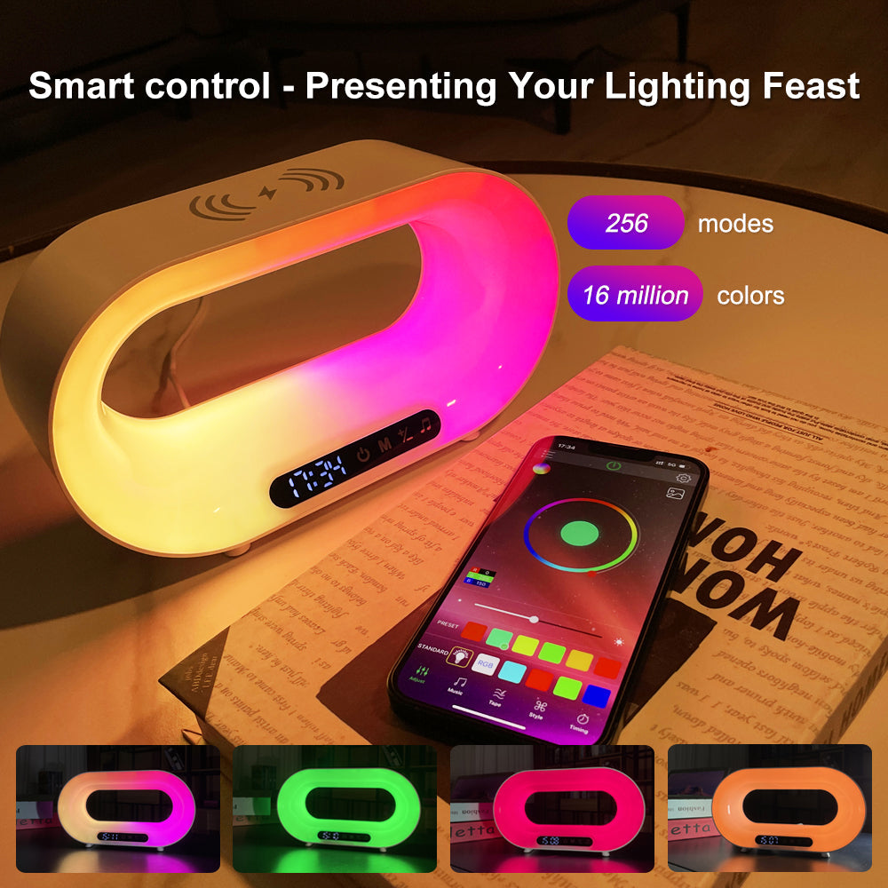 Smart LED Night Light with Wireless Charger-2