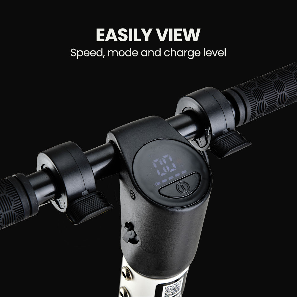 ALPHA Peak Electric Scooter 300W Power Up to 25km/h Adult Teens E-Scooter Easy Fold, White-3