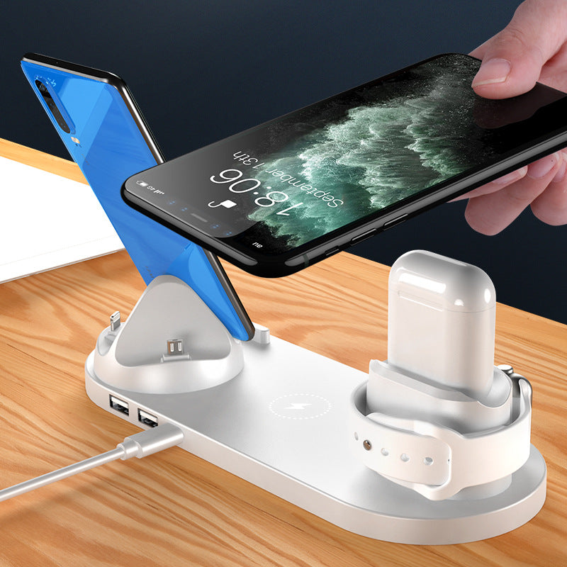 Wireless Charger For IPhone Fast Charger For Phone Fast Charging Pad For Phone Watch 6 In 1 Charging Dock Station-1