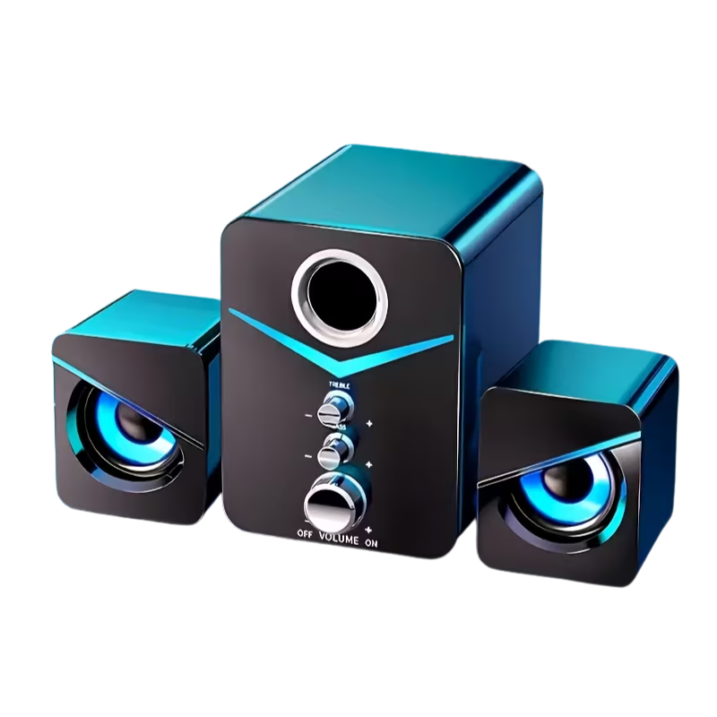 9D Surround Sound 2.1 Channel USB Speakers-0